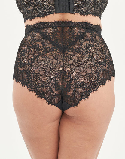 High-Waist-Panty Sophia Black/Beige