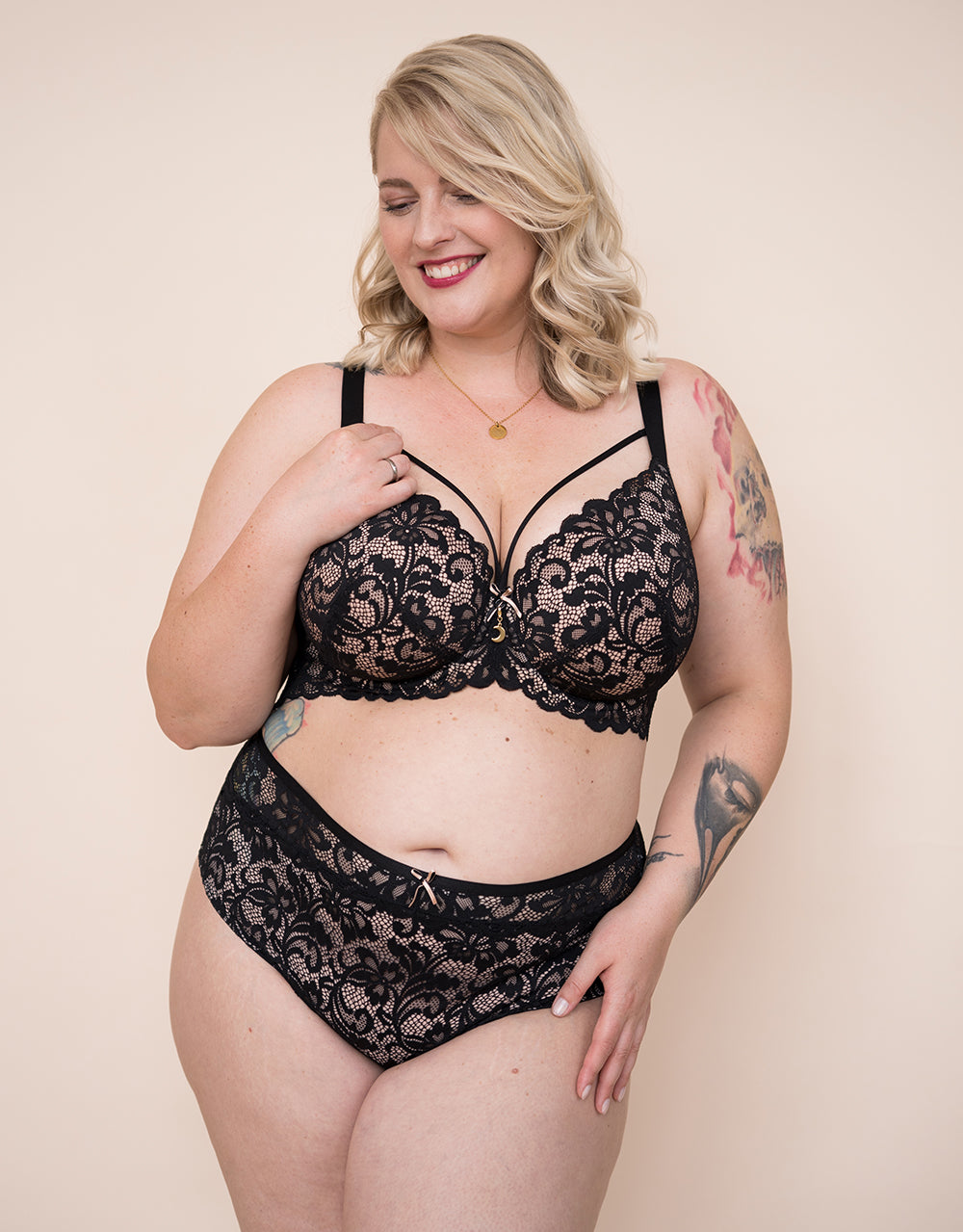 High-Panty/String-Set True Luna Night