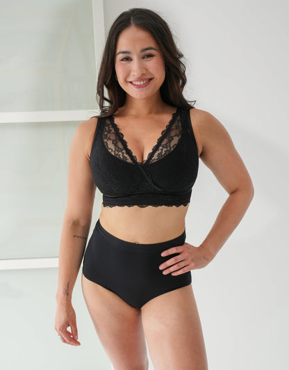 High-Waist-Panty Cozy Basic Black