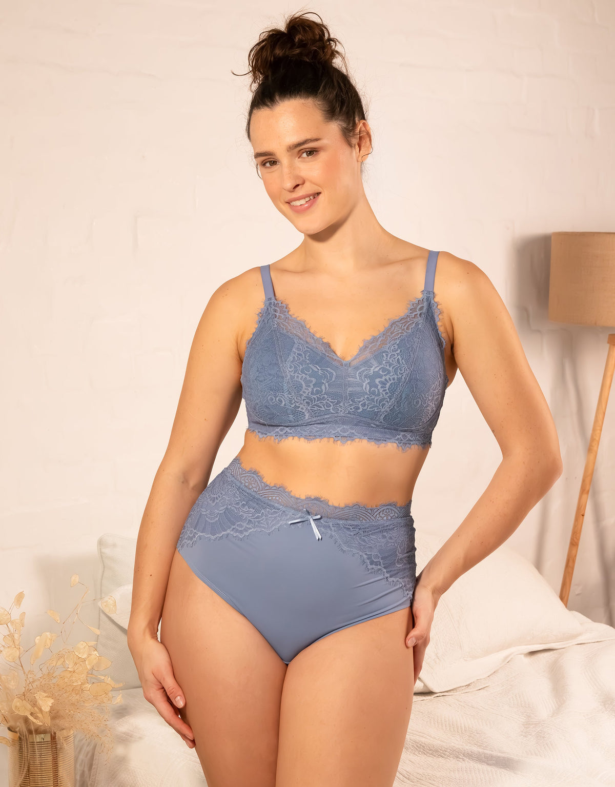 High-Waist-Panty Sensla Bluegrey