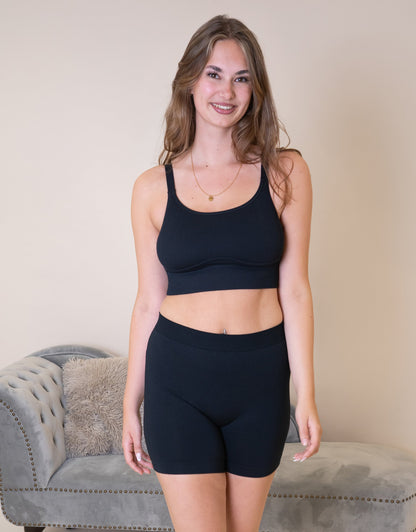 High-Waist-Shorts Freeda Bamboo Black