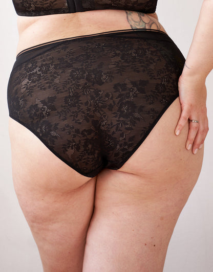 High-Panty True Lace Black