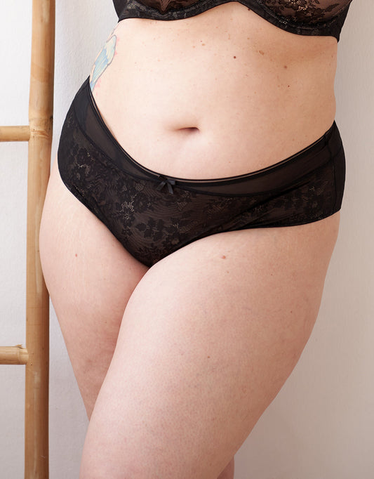 High-Panty True Lace Black
