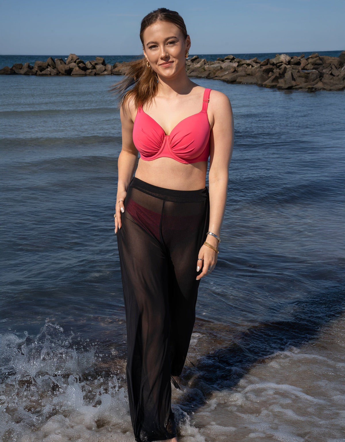 Hose Sheer Transparent Black