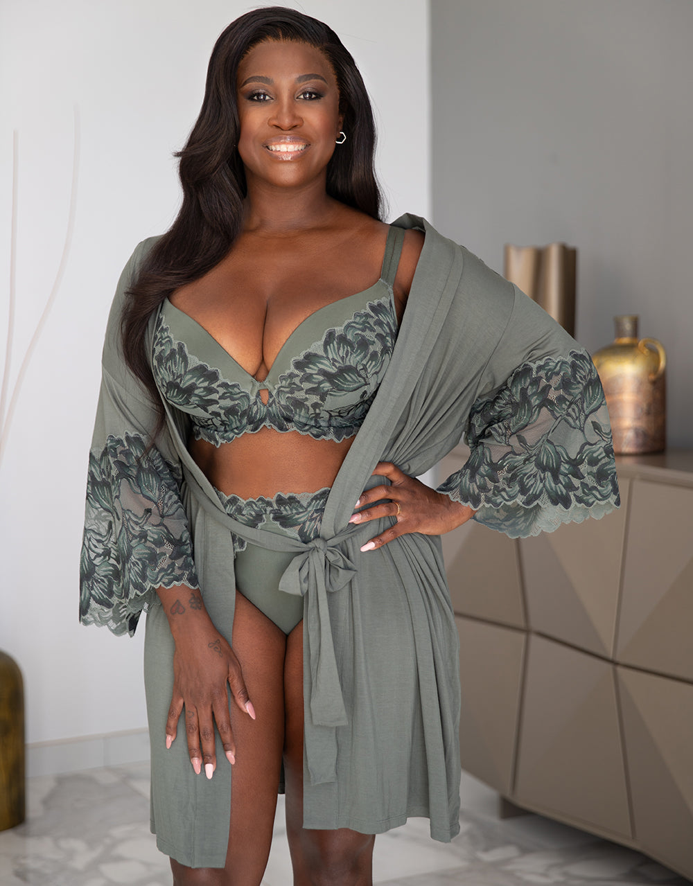 Kimono Cha-Cha-Cha Olive