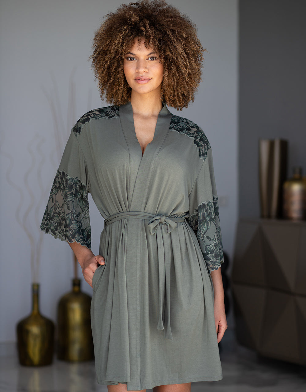 Kimono Cha-Cha-Cha Olive