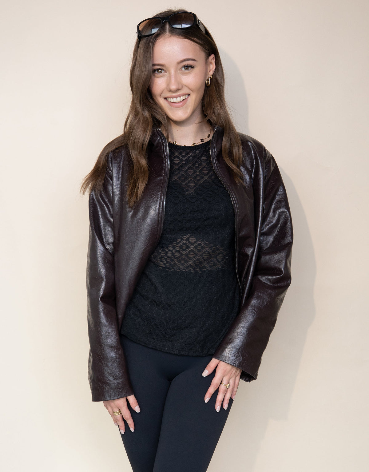 Langarmshirt Geo Black