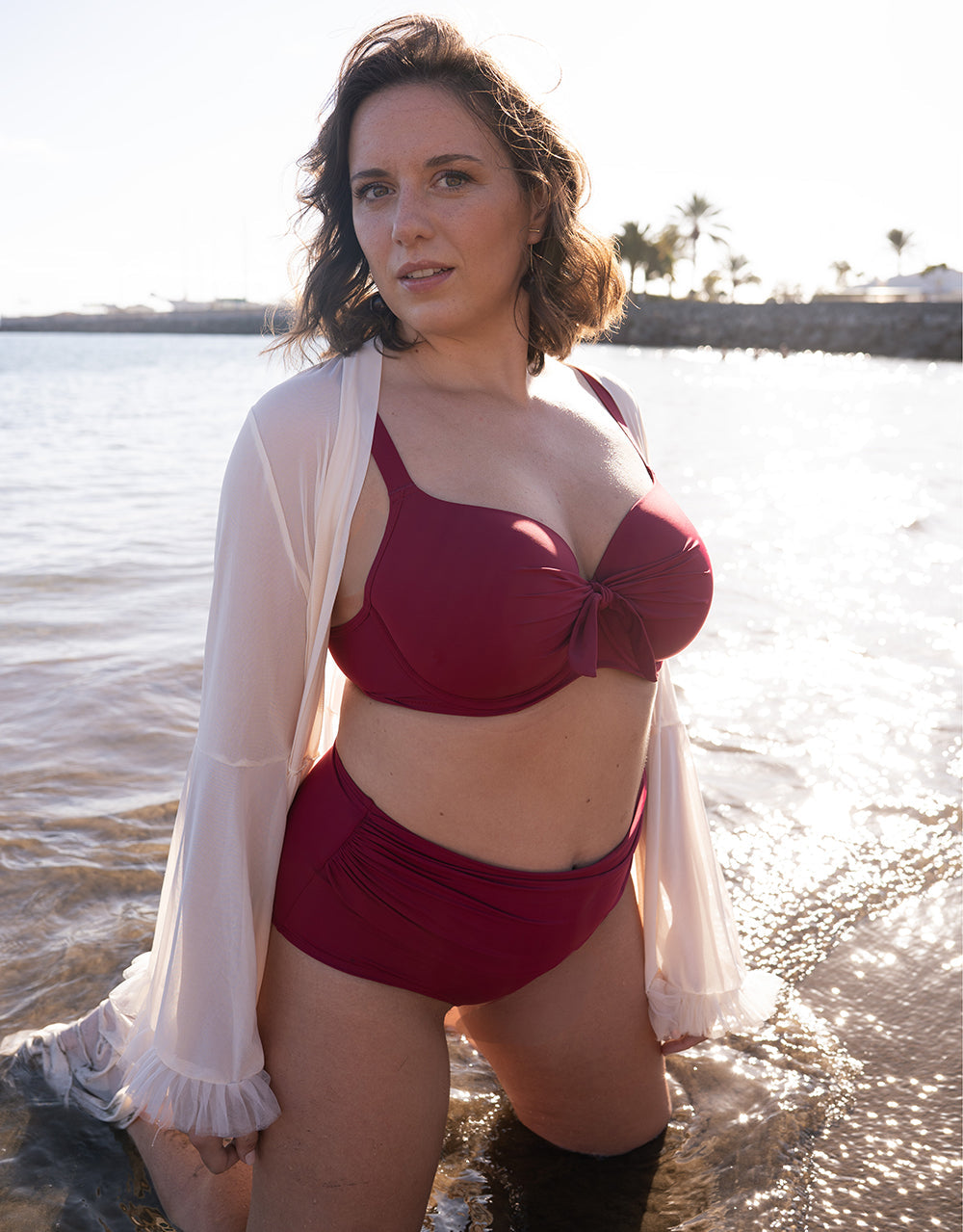 Schalen-Bikini-Top Valencia Cherry