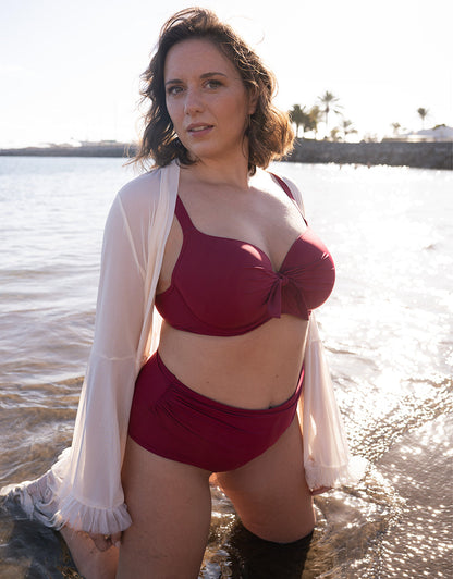 Schalen-Bikini-Top Valencia Cherry