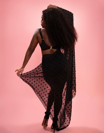 Pareo Dots Black