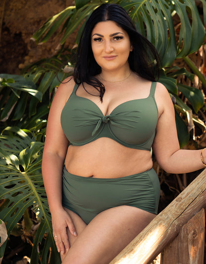 Schalen-Bikini-Top Valencia Olive