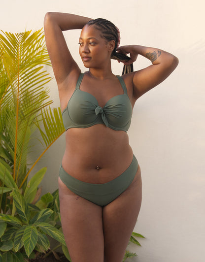 Schalen-Bikini-Top Valencia Olive