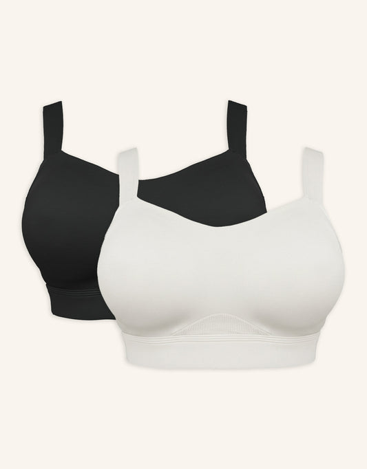 Sport-BH-Set 2x Jive Black/Ivory