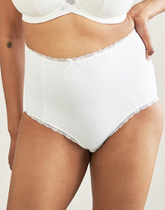 High-Waist-Panty Diamond Ivory