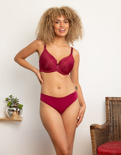 String Cotton Basic Bordeaux