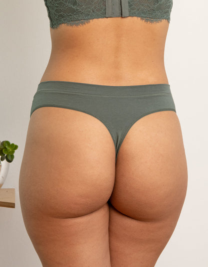 String Cotton Basic Olive