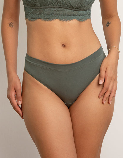 String Cotton Basic Olive