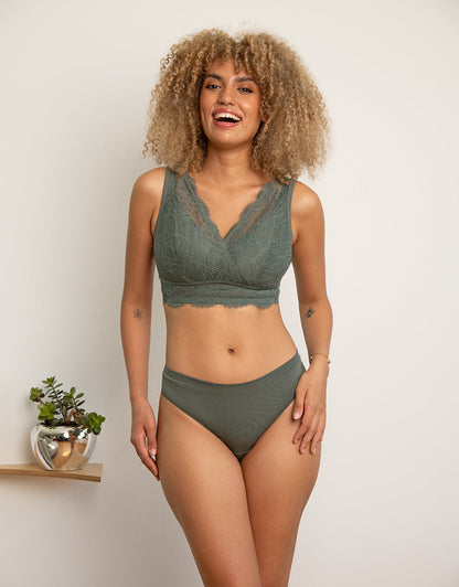 String Cotton Basic Olive
