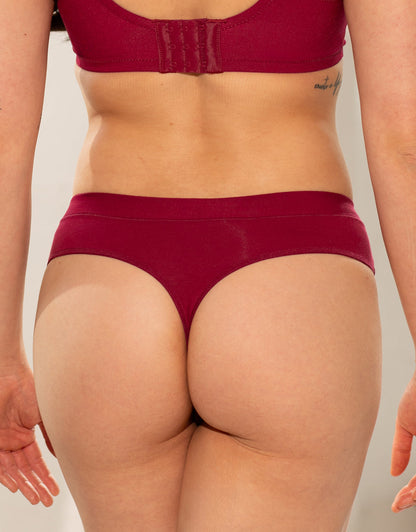String Cozy Basic Bordeaux