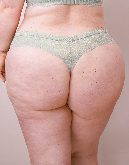 String Eliana Satin Sagegrey