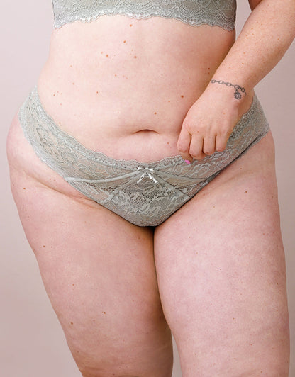 String Eliana Satin Sagegrey